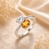 Twin radiance Bypass Ring - Thumbnail Image 5