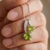 The Twin Hearts | Cascading Heart Cut stone & Pavé Ribbon Pendant - Thumbnail Image 5