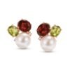 The Heirloom Trio | Pearl & Oval Gemstone Asymmetric Studs - Thumbnail Image 7