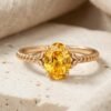 Citrine Oval Ring - Thumbnail Image 2
