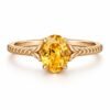 Citrine Oval Ring - Thumbnail Image 1