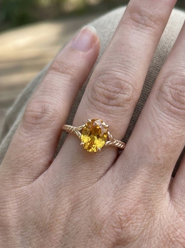 Citrine Oval Ring - Image 4