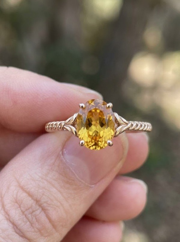 Citrine Oval Ring - Image 5