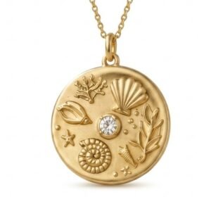 Seashell Medallion Necklace
