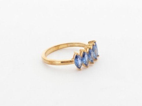 The Tiara Band | Vertical Marquise Crown Ring - Image 5