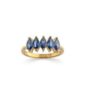 The Tiara Band | Vertical Marquise Crown Ring