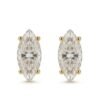 Prism Spire | Tiered Wire Basket Marquise Stud Earrings - Thumbnail Image 6