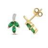 Sylvan Bloom | Marquise Cut Foliage Cluster Stud Earrings - Thumbnail Image 1