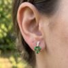 Sylvan Bloom | Marquise Cut Foliage Cluster Stud Earrings - Thumbnail Image 5