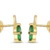 Sylvan Bloom | Marquise Cut Foliage Cluster Stud Earrings - Thumbnail Image 2