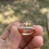 The Palette Loop | Trio Marquise Pink, Yellow & Green Gemstone Ring - Thumbnail Image 4