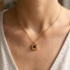 The North Star Talisman | Star-Engraved Pendant in Gold Plated Silver - Thumbnail Image 3